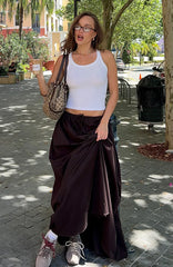 I'm Too Shy Maxi Skirt Chocolate