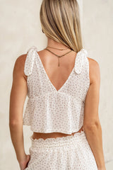 Eliza Floral Knit Tank in Ivory