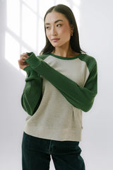 Franklin Contrast Top in Green